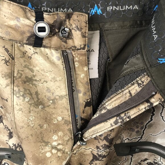 Pnuma Pants Mens 32x32 Camo Hunting Zip Pockets Reinforced Knees Outdoors P202 - Picture 11 of 16
